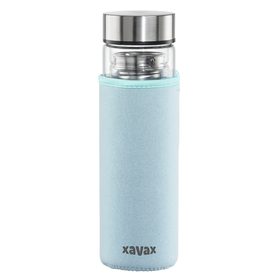 Xavax Sport-Trinkflasche, 1 l, auslaufsicher, Schlaufe